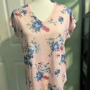 Bobeau Floral Lightweight Tee